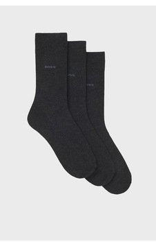 Boss Logolu Pamuklu 3 Pack Çorap Erkek Çorap 50469839 012 Antrasit