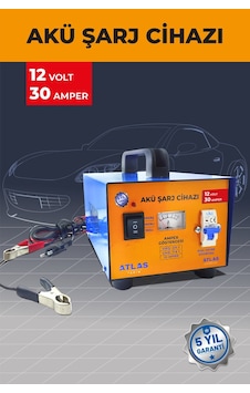Atlas Akü Şarj Cihazı 12 Volt 30 Amper Atlas Akü Şarj Cihazı 12 Volt 30 Amper