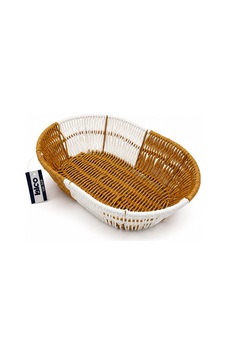 Oval Hasır K.rengi - Beyaz Ekmek Sepeti 28x20cm 5468 Renkli Oval Hasır K.rengi - Beyaz Ekmek Sepeti 28x20cm 5468 Renkli