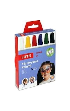 Lets 6 Renk Çevirmeli Yüz Boyama Kalemi L 6806 Lets 6 Renk Çevirmeli Yüz Boyama Kalemi L 6806