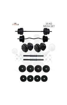 38 Kg Z-Barlı MEGASET Halter Seti Ve Dambıl Seti Ağırlık Fitness Seti 38 Kg Z-Barlı MEGASET Halter Seti Ve Dambıl Seti Ağırlık Fitness Seti