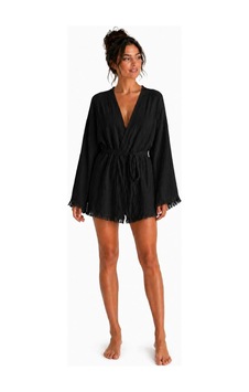 Mulberry Layra Kadın Ekru Müslin Kimono Bornoz Kuşaklı, Püskül Detaylı, Oversize Rahat Kesim Plaj & Ev Giyim Siyah Mulberry Layra Kadın Ekru Müslin Kimono Bornoz Kuşaklı, Püskül Detaylı, Oversize Rahat Kesim Plaj & Ev Giyim Siyah