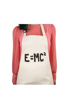 E=Mc2 Baskılı Su İtici Özellikli Mutfak Önlüğü E=Mc2 Baskılı Su İtici Özellikli Mutfak Önlüğü