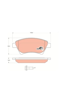 Renault Kangoo Megane Ön Fren Balatası 2001-2008 Renault Kangoo Megane Ön Fren Balatası 2001-2008