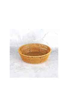 Mien Yuvarlak Rattan Ekmek Sepeti Kahverengi Mien Yuvarlak Rattan Ekmek Sepeti Kahverengi