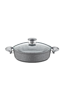 Oms Gr201 Granit Gri Kısa Tencere 24 CM Oms Gr201 Granit Gri Kısa Tencere 24 CM