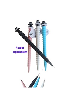 4 Adet Hediyelik 07 Kalem, Kuzu Kalem, Uçlu Güzel 0,7 Kalem, Verzalit Tatlı Tatlış Sevimli Kalem Çok Renkli