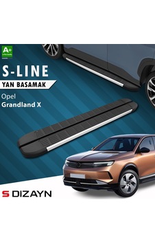 S-dizayn Opel Grandland 2 Elektrikli S-line Aluminyum Yan Basamak 193 Cm 2024 Üzeri A+ Kalite