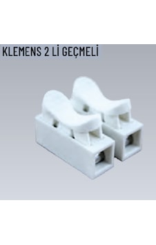 10 Adet İkili Geçmeli Klemens 10 Adet İkili Geçmeli Klemens