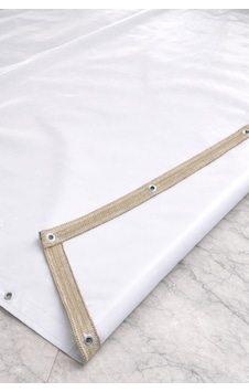 650 Gr/m² Profesyonel Kapsüllü Beyaz Polyester Branda Su Ve Uv Geçirmez - Balkon, Garaj, Bahçe Beyaz 650 Gr/m² Profesyonel Kapsüllü Beyaz Polyester Branda Su Ve Uv Geçirmez - Balkon, Garaj, Bahçe Beyaz