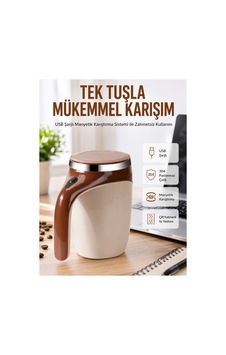 Usb Şarjlı Elektrikli Karıştırıcı Kupa Sıcak & Soğuk İçecekler İçin Çok Renkli Çok Renkli