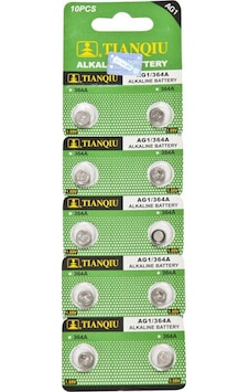 Tıanqıu Ag1 Lr621/364 Alkalin 10'Lu Düğme Pil