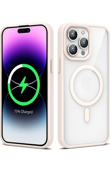 Apple Uyumlu iPhone 14 Pro Max Kılıf M-safe Wireless Şarj Özellikli Silikon Zore Ege Kapak Pembe Apple Uyumlu iPhone 14 Pro Max Kılıf M-safe Wireless Şarj Özellikli Silikon Zore Ege Kapak Pembe