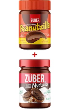 Züber Peanutzilla Kakaolu Fıstık Kreması 315 G + Nutzilla Fındık Kreması 315 G Züber Peanutzilla Kakaolu Fıstık Kreması 315 G + Nutzilla Fındık Kreması 315 G