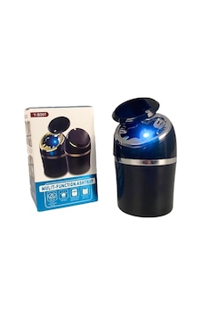 Araç İçi Küllük Işıklı Şeritli Kapaklı Yanmaz Kokusuz Multi Fonksiyon Siyah Gümüş Rengi Glz03504056 Araç İçi Küllük Işıklı Şeritli Kapaklı Yanmaz Kokusuz Multi Fonksiyon Siyah Gümüş Rengi Glz03504056