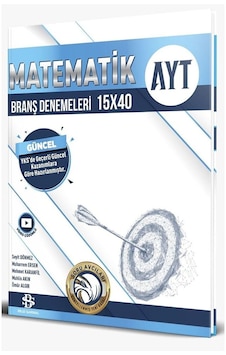 Bilgi Sarmal Yayınları AYT Matematik 15 x 40 Branş Denemeleri Bilgi Sarmal Yayınları AYT Matematik 15 x 40 Branş Denemeleri
