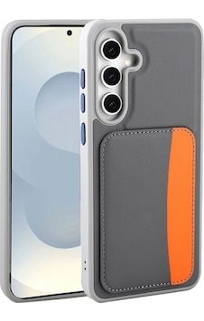 Samsung Uyumlu Galaxy A36 Kılıf Kartlıklı Zore X-kart Silikon Kapak Koyu Gri Samsung Uyumlu Galaxy A36 Kılıf Kartlıklı Zore X-kart Silikon Kapak Koyu Gri