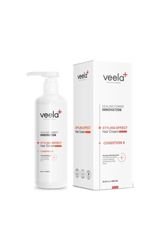 Veela Zor Şekillenen Saçlar İçin Durulanmayan Şekillendirici Saç Kremi 500 Ml