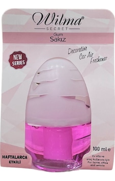 Wilma Secret Küre Oda Ve Araç Kokusu Sakız Aromalı - Ortam Koku Giderici 2 Adet Wilma Secret Küre Oda Ve Araç Kokusu Sakız Aromalı - Ortam Koku Giderici 2 Adet
