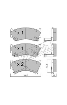 Nissan Almera 1995-2000 Arasi Ön Balata Nissan Almera 1995-2000 Arasi Ön Balata