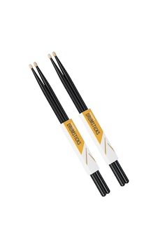 Wagon Drumsticks Hickory 5a Baget - Siyah 2 Çift Wagon Drumsticks Hickory 5a Baget - Siyah 2 Çift