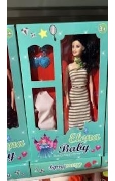 Oyuncak Elbiseli Küpeli Model Bebek