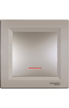 Schneider Asfora Plus Bronz Işıklı Anahtar Çerçeveli- EPH1400169