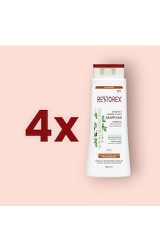 Restorex Kuru & Yıpranmış Saçlar için Şampuan 4 x 500 ml Restorex Kuru & Yıpranmış Saçlar için Şampuan 4 x 500 ml