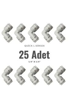 Su Arıtma Cihazı Quick Dirsek L 1/4'' 25 Adet Su Arıtma Cihazı Quick Dirsek L 1/4'' 25 Adet