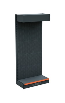 Şapkalı Ve Bazalı Delikli Hırdavat Rafı Antrasit, Tek Ünite W90 H220 D30/40 Cm Turuncu Şapkalı Ve Bazalı Delikli Hırdavat Rafı Antrasit, Tek Ünite W90 H220 D30/40 Cm Turuncu