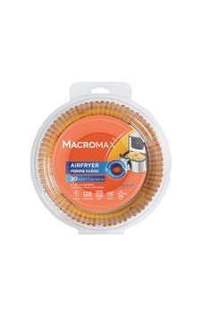 Macro Max Airfryer Pişirme Kağıdı 20 Adet, 16x16 Cm, Yanmaz Yağ Ve Su Geçirmez Hazne
