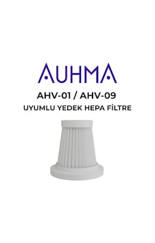 Auhma Ahv-01 / Ahv-09 Araç Süpürgesi İle Uyumlu Yedek Hepa Filtre