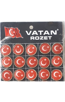 Yaka Rozeti Türk Bayrağı 15 Adetli Paket Yaka Rozeti Türk Bayrağı 15 Adetli Paket