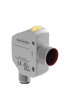 Banner Q4xtılaf300-q8 Lazer Mesafe Sensörü , 300mm Algılama, 4-20ma Analog Çıkış, M12 Konnektörlü