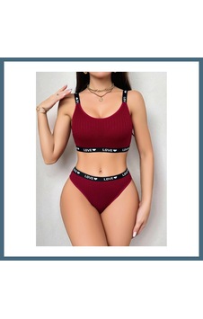Agc Uygun Sepet Kadın Bordo Love Yazılı Sütyen Kilot Takımı 5157 Beden: S/m Renk: Bordo Agc Agc Uygun Sepet Kadın Bordo Love Yazılı Sütyen Kilot Takımı 5157 Beden: S/m Renk: Bordo Agc
