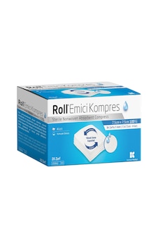 Roll Steril Emici Kompres Nonwoven Gazlı Bez 100 Adet 7.5 x 7.5 CM Roll Steril Emici Kompres Nonwoven Gazlı Bez 100 Adet 7.5 x 7.5 CM