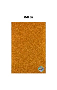 50x70 Cm Simli Fon Kartonu 1 Adet - Turuncu 50x70 Cm Simli Fon Kartonu 1 Adet - Turuncu
