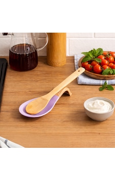 Porsima Pbt-718-3 Bambu Saplı Silikon Kirli Kepçe Kaşıklık Altlığı Kepçe Ve Kaşık Nihalesi Lila Porsima Pbt-718-3 Bambu Saplı Silikon Kirli Kepçe Kaşıklık Altlığı Kepçe Ve Kaşık Nihalesi Lila