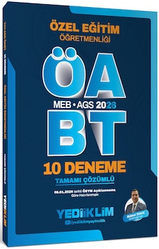 Yediiklim 2026 Meb Ags Öabt Özel Eğitim Öğretmenliği Tamamı Çözümlü 10 Deneme Yediiklim 2026 Meb Ags Öabt Özel Eğitim Öğretmenliği Tamamı Çözümlü 10 Deneme