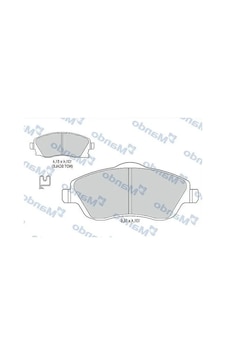Opel Corsa C On Fren Balatasi 1.4 Twinport 2004-2006 Mando Mbf015178 Opel Corsa C On Fren Balatasi 1.4 Twinport 2004-2006 Mando Mbf015178