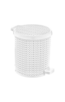 Örgü Desen Pedallı Plastik Çöp Kovası 15 Litre Örgü Desen Pedallı Plastik Çöp Kovası 15 Litre