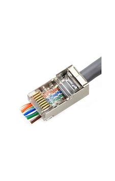 Yeni Nesil Delikli Metal Cat6 Ez Rj45 Konnektör Utp Jack 100 Adet Yeni Nesil Delikli Metal Cat6 Ez Rj45 Konnektör Utp Jack 100 Adet