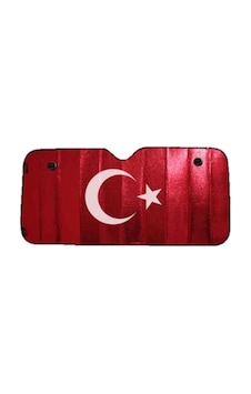 Oto Cam Ön Güneslik Nikel Türk Bayraklı 60 130 Cm Küçük Oto Cam Ön Güneslik Nikel Türk Bayraklı 60 130 Cm Küçük