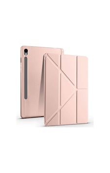 Aksesuarcim S10 Lite Sm-x400 İle Uyumlu Kılıf Silikon Yumuşak Kalem Bölmeli Esnek 4 Farklı Stand Olabilen Tablet Kılıfı Rose Gold Sku: Zeusb0fqpmy4mk Arka Kapak
