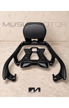 Xmax 2018-2026 Uyumlu 3'lü Set Sissy Bar Siyah