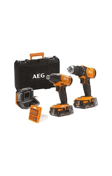 Aeg JP18I2-202C + BSB18G4 + BSS18C2 18V 2'li Darbeli Matkap Seti – 4935479197