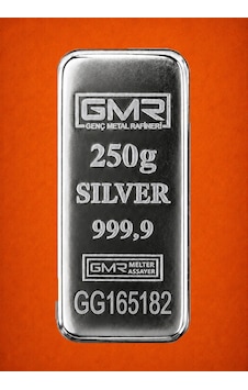 GMR 250 Gram Külçe Gümüş GMR 250 Gram Külçe Gümüş
