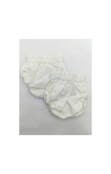 2 Adet Bebek Alıştırma Külot Beyaz Beyaz - 602767496 Beyaz Beyaz