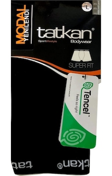 Tatkan 4'lü Modal Likralı Erkek Siyah Boxer Sağlıklı Rahat Vücudu Sarar Solmaz Abani Classic