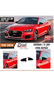 Audi A5 B9 Yarasa Batman Ayna Kapağı Parlak Siyah Plastik 2016-2020 Audi A5 B9 Yarasa Batman Ayna Kapağı Parlak Siyah Plastik 2016-2020